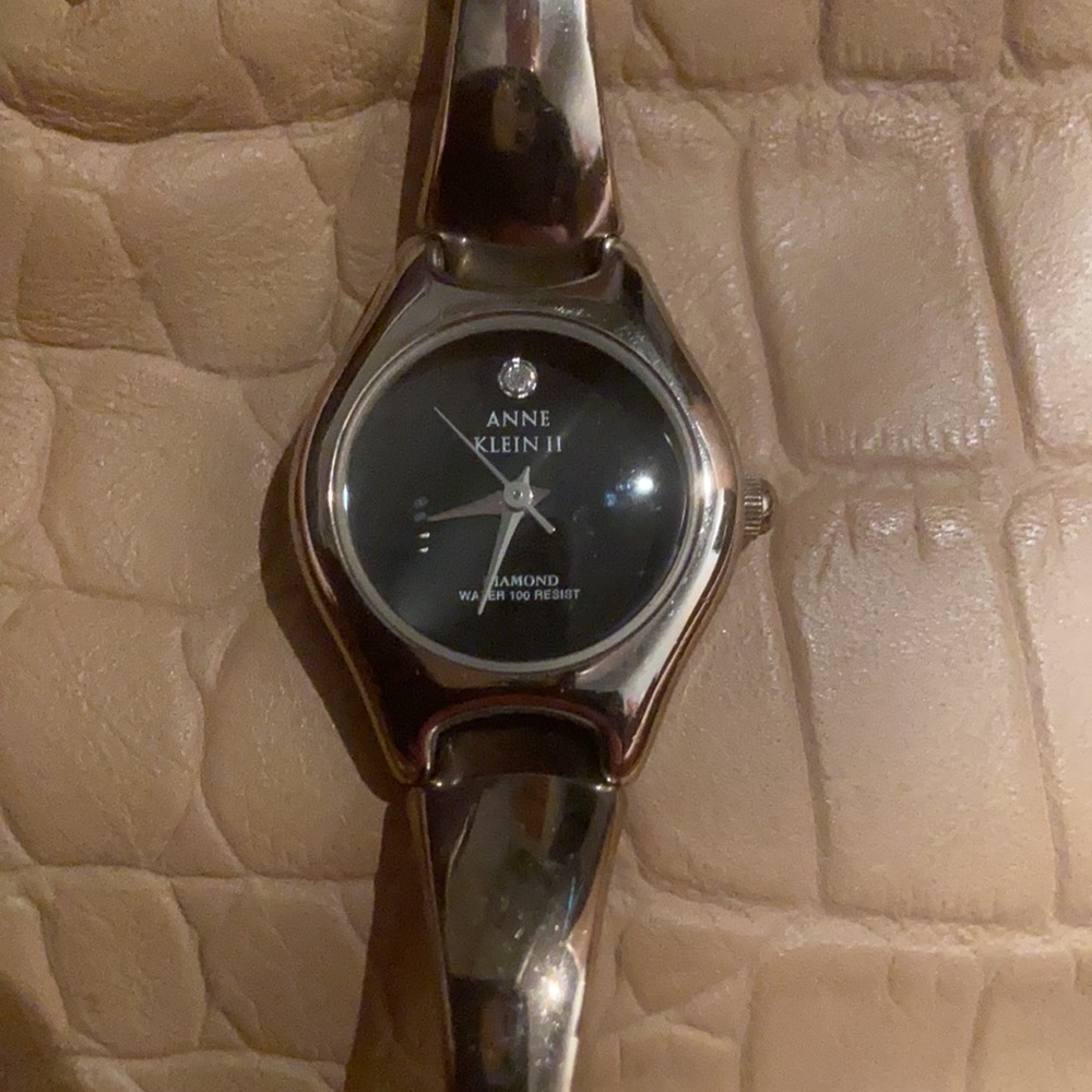 Anne Klein Diamond Water-Resistant Bracelet Watch
